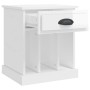 Mesita de noche blanco brillante 43x36x50 cm de vidaXL, Mesitas de noche - Ref: Foro24-816348, Precio: 35,38 €, Descuento: %