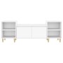 Mueble para TV madera contrachapada blanco 160x35x55 cm en Muebles TV | Comprar online en Foru.es
