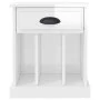 Mesita de noche blanco brillante 43x36x50 cm de vidaXL, Mesitas de noche - Ref: Foro24-816348, Precio: 35,07 €, Descuento: %