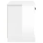 Mesita de noche blanco brillante 43x36x50 cm de vidaXL, Mesitas de noche - Ref: Foro24-816348, Precio: 35,07 €, Descuento: %