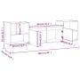 Mueble para TV madera contrachapada blanco 160x35x55 cm en Muebles TV | Comprar online en Foru.es