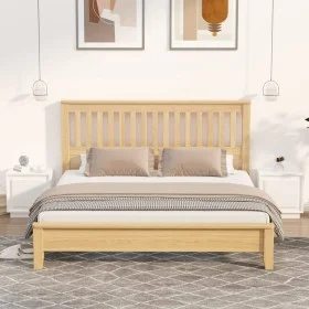 Mesitas de noche 2 uds madera blanco brillante 44x35x45 cm de vidaXL, Mesitas de noche - Ref: Foro24-819841, Precio: 51,33 €,...