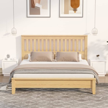 Mesitas de noche 2 uds madera blanco brillante 44x35x45 cm de vidaXL, Mesitas de noche - Ref: Foro24-819841, Precio: 63,19 €,...
