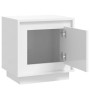 Mesitas de noche 2 uds madera blanco brillante 44x35x45 cm de vidaXL, Mesitas de noche - Ref: Foro24-819841, Precio: 63,19 €,...