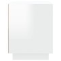 Mesitas de noche 2 uds madera blanco brillante 44x35x45 cm de vidaXL, Mesitas de noche - Ref: Foro24-819841, Precio: 63,19 €,...