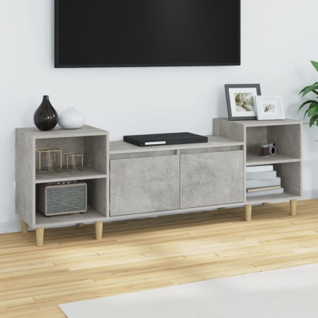 Mueble para TV madera contrachapada gris hormigón 160x35x55 cm en Muebles TV | Comprar online en Foru.es