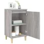 Bedside tables 2 units plywood gray 40x35x70 cm by vidaXL, Nightstands - Ref: Foro24-819641, Price: 56,63 €, Discount: %