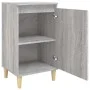 Bedside tables 2 units plywood gray 40x35x70 cm by vidaXL, Nightstands - Ref: Foro24-819641, Price: 56,63 €, Discount: %