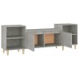 Mueble para TV madera contrachapada gris hormigón 160x35x55 cm en Muebles TV | Comprar online en Foru.es