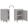 Bedside tables 2 units plywood gray 40x35x70 cm by vidaXL, Nightstands - Ref: Foro24-819641, Price: 56,63 €, Discount: %