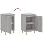 Mesitas de noche 2 uds madera contrachapada gris 40x35x70 cm de vidaXL, Mesitas de noche - Ref: Foro24-819641, Precio: 57,11 ...