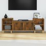 Mueble para TV madera contrachapada roble ahumado 160x35x55 cm en Muebles TV | Comprar online en Foru.es