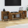 Mueble para TV madera contrachapada roble ahumado 160x35x55 cm en Muebles TV | Comprar online en Foru.es