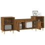 Mueble para TV madera contrachapada roble ahumado 160x35x55 cm en Muebles TV | Comprar online en Foru.es