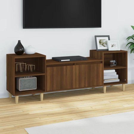Mueble para TV madera contrachapada marrón roble 160x35x55 cm en Muebles TV | Comprar online en Foru.es