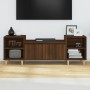Mueble para TV madera contrachapada marrón roble 160x35x55 cm en Muebles TV | Comprar online en Foru.es