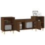 Mueble para TV madera contrachapada marrón roble 160x35x55 cm en Muebles TV | Comprar online en Foru.es