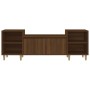 Mueble para TV madera contrachapada marrón roble 160x35x55 cm en Muebles TV | Comprar online en Foru.es