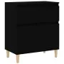Aparador de madera contrachapada negro 60x35x70 cm de vidaXL, Aparadores - Ref: Foro24-819677, Precio: 62,51 €, Descuento: %
