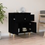 Aparador de madera contrachapada negro 60x35x70 cm de vidaXL, Aparadores - Ref: Foro24-819677, Precio: 63,43 €, Descuento: %