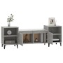 Mueble para TV madera contrachapada gris hormigón 160x35x55 cm en Muebles TV | Comprar online en Foru.es
