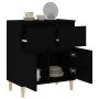 Aparador de madera contrachapada negro 60x35x70 cm de vidaXL, Aparadores - Ref: Foro24-819677, Precio: 62,51 €, Descuento: %