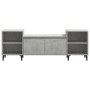 Mueble para TV madera contrachapada gris hormigón 160x35x55 cm en Muebles TV | Comprar online en Foru.es
