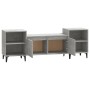 Mueble para TV madera contrachapada gris hormigón 160x35x55 cm en Muebles TV | Comprar online en Foru.es