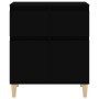 Aparador de madera contrachapada negro 60x35x70 cm de vidaXL, Aparadores - Ref: Foro24-819677, Precio: 63,43 €, Descuento: %