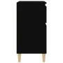 Aparador de madera contrachapada negro 60x35x70 cm de vidaXL, Aparadores - Ref: Foro24-819677, Precio: 62,51 €, Descuento: %