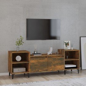 Mueble para TV madera contrachapada roble ahumado 160x35x55 cm en Muebles TV | Comprar online en Foru.es