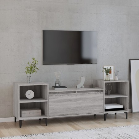 Mueble para TV madera contrachapada gris Sonoma 160x35x55 cm en Muebles TV | Comprar online en Foru.es