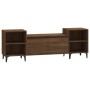 Mueble para TV madera contrachapada marrón roble 160x35x55 cm en Muebles TV | Comprar online en Foru.es