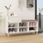 Mueble zapatero madera contrachapada blanco 102x36x60 cm en Zapateros y organizadores de calzado | Comprar online en Foru.es