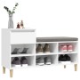 Mueble zapatero madera contrachapada blanco 102x36x60 cm en Zapateros y organizadores de calzado | Comprar online en Foru.es