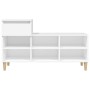 Mueble zapatero madera contrachapada blanco 102x36x60 cm en Zapateros y organizadores de calzado | Comprar online en Foru.es