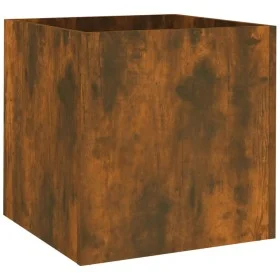 Jardinera de madera contrachapada roble ahumado 40x40x40 cm de vidaXL, Maceteros y jardineras - Ref: Foro24-820499, Precio: 3...
