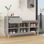 Mueble zapatero madera contrachapada gris hormigón 102x36x60 cm en Zapateros y organizadores de calzado | Comprar online en Foru