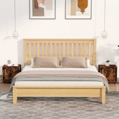 Mesitas noche 2 uds madera contrachapada roble humo 44x35x45 cm de vidaXL, Mesitas de noche - Ref: Foro24-819847, Precio: 57,...