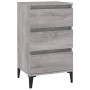 Mesita de noche madera contrachapada gris Sonoma 40x35x70 cm de vidaXL, Mesitas de noche - Ref: Foro24-819674, Precio: 60,75 ...