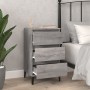 Mesita de noche madera contrachapada gris Sonoma 40x35x70 cm de vidaXL, Mesitas de noche - Ref: Foro24-819674, Precio: 60,75 ...