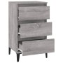 Mesita de noche madera contrachapada gris Sonoma 40x35x70 cm de vidaXL, Mesitas de noche - Ref: Foro24-819674, Precio: 60,75 ...