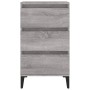Mesita de noche madera contrachapada gris Sonoma 40x35x70 cm de vidaXL, Mesitas de noche - Ref: Foro24-819674, Precio: 60,75 ...