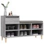 Mueble zapatero madera contrachapada gris Sonoma 102x36x60 cm en Zapateros y organizadores de calzado | Comprar online en Foru.e