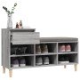 Mueble zapatero madera contrachapada gris Sonoma 102x36x60 cm en Zapateros y organizadores de calzado | Comprar online en Foru.e
