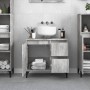 Armario de baño madera contrachapada gris hormigón 65x33x60 cm de vidaXL, Muebles de baño - Ref: Foro24-819832, Precio: 70,88...