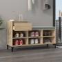 Mueble zapatero madera contrachapada roble Sonoma 102x36x60 cm en Zapateros y organizadores de calzado | Comprar online en Foru.