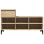 Mueble zapatero madera contrachapada roble Sonoma 102x36x60 cm en Zapateros y organizadores de calzado | Comprar online en Foru.