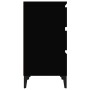 Mesita de noche madera contrachapada negro 40x35x70 cm de vidaXL, Mesitas de noche - Ref: Foro24-819669, Precio: 64,59 €, Des...