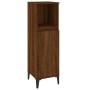 Armario de baño madera contrachapada marrón roble 30x30x100 cm de vidaXL, Muebles de baño - Ref: Foro24-819819, Precio: 63,40...